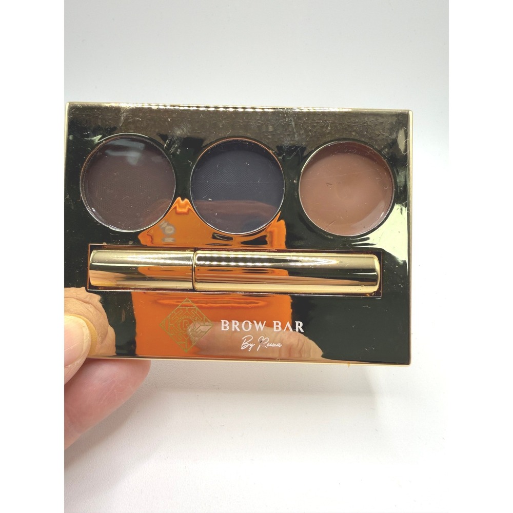 Brow Bar by Reema True Glam Brow Makeover Kit Dark Palette with Wax and Powder